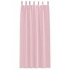 vidaXL Verdunkelungs-Vorh&auml;nge mit Ringen 2 pcs Babyrosa 260 x 140 cm