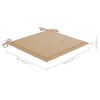 vidaXL Gartenst&uuml;hle 2 Stk. mit Kissen Massivholz Teak