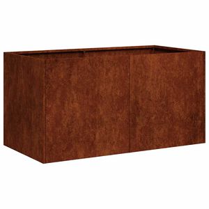 vidaXL Pflanzk&uuml;bel Rostig 80x40x40 cm Wetterfester Stahl