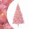 vidaXL K&uuml;nstlicher vorbeleuchteter Weihnachtsbaum Rosa 180 cm PVC