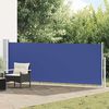 vidaXL Ausziehbare Seitenmarkise 140&times;500 cm Blau
