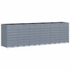 vidaXL Wagenm&uuml;llbeh&auml;lter f&uuml;r 6 Beh&auml;lter Hellgrau 408 x 77,5 x 121,5 cm
