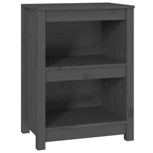 vidaXL B&uuml;cherregal Grau 50x35x68 cm Massivholz Kiefer