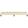 vidaXL Boxspringbettgestell Creme 90x190 cm Kunstleder