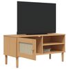 vidaXL TV-Schrank SENJA Rattan-Optik Braun 106x40x49 cm Kiefernholz