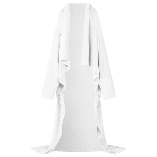 vidaXL Decken-Hoodie Wei&szlig; 210 x 150 cm Flanell