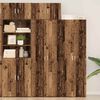 vidaXL Badschrank Altholz 70 x 42,5 x 225 cm Holzwerkstoff