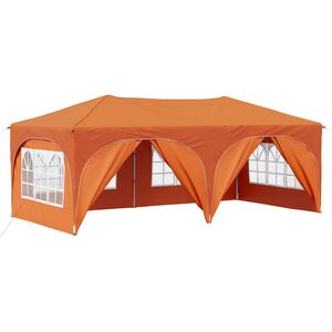 vidaXL Pop-up Partyzelt 575 x 288 x 245 cm Orange Oxford-Stoff