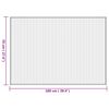 vidaXL Teppich Rechteckig Natur 70x100 cm Bambus