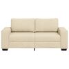 vidaXL 2-Sitzer-Sofa Creme 140 cm Stoff