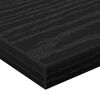 vidaXL Regalbrett 4 pcs Schwarz 60 x 20 x 1,5 cm Holzwerkstoff