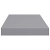 vidaXL Schweberegale 4 Stk. Grau 50x23x3,8 cm MDF
