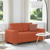 vidaXL Zweisitzer-Sofa Rot Orange 120 cm Cordstoff