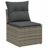 vidaXL Gartensofa-set Grau Poly-Rattan