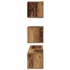 vidaXL TV-Schrankset Wandmontiert 4 pcs Altholz Holzwerkstoff