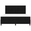 vidaXL Boxspringbett mit Matratze Schwarz 180 x 200 cm Stoff