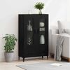 vidaXL Highboard mit Schubladen Schwarz Eichen-Optik 70 x 31 x 115 cm