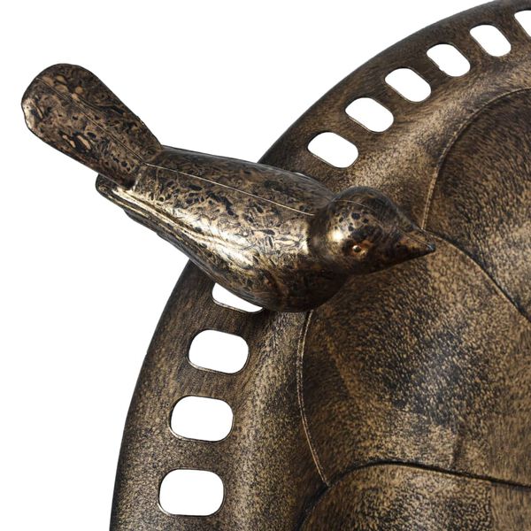 vidaXL Vogelbad Bronzen Kunststoff