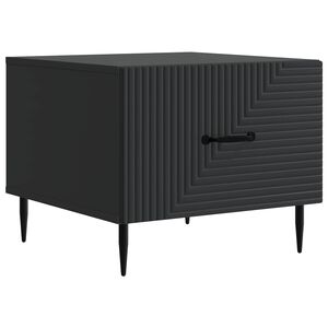 vidaXL Couchtisch mit Schubladen Schwarz 49 x 50 x 40 cm Holzwerkstoff