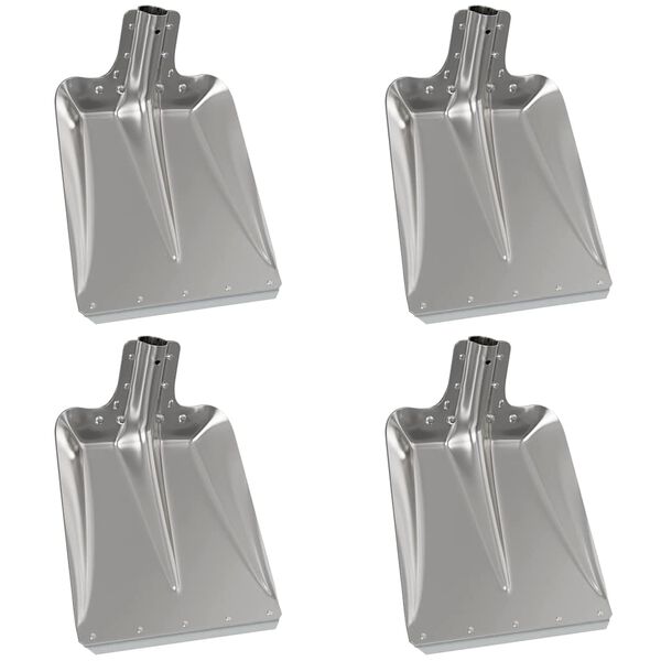 vidaXL Schaufelkopf 4 pcs Silber 41,5 x 32,5 cm Aluminium