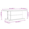 vidaXL Couchtisch Schwarz 102x55,5x40 cm Holzwerkstoff