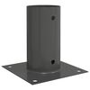 vidaXL runder Bodenanker 12 pcs Anthrazit 15 x 15 x 15 cm Metall