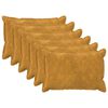 vidaXL Kissenbezug 6 stk. HOUTEN Gelb 40 x 60 cm Mikrofaser Fleece