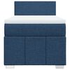 vidaXL Boxspringbett mit Matratze Blau 90x190 cm Stoff