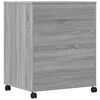 vidaXL Druckerständer mit Rollen Grau Sonoma 60x48x74 cm