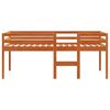 vidaXL Hochbett Wachsbraun 90x190 cm Massivholz Kiefer
