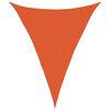 vidaXL Sonnensegel 160 g/m&sup2; Dreieckig Orange 3x4x4 m HDPE