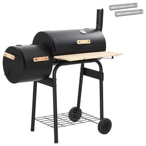 vidaXL Outdoor Grill 103 x 60 x 113 cm Stahl Schwarz