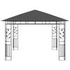 vidaXL Pavillon mit Moskitonetz & LED-Lichterkette 3x3x2,73m Anthrazit