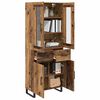 vidaXL Highboard mit Schubladen 2 pcs Altholz Holzwerkstoff