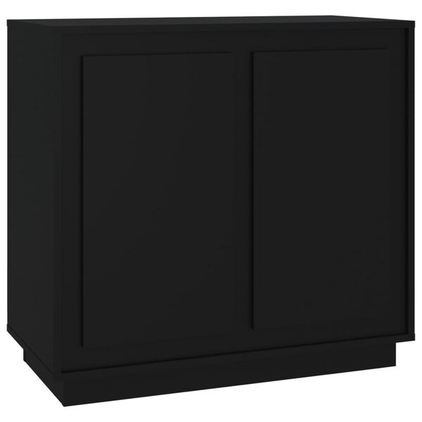 vidaXL Sideboard Schwarz 80x34x75 cm Holzwerkstoff