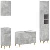 vidaXL 4-teiliges Badezimmer-Schrank-Set ARNHEM Betongrau