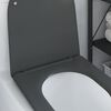 vidaXL Toilettensitz Anthrazit 44 x 36,4 x 3,4 cm Duroplast