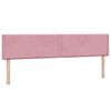 vidaXL Boxspringbett mit Matratzen Rosa 180x210 cm Samt