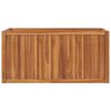 vidaXL Hochbeet 100x50x50 cm Massivholz Teak