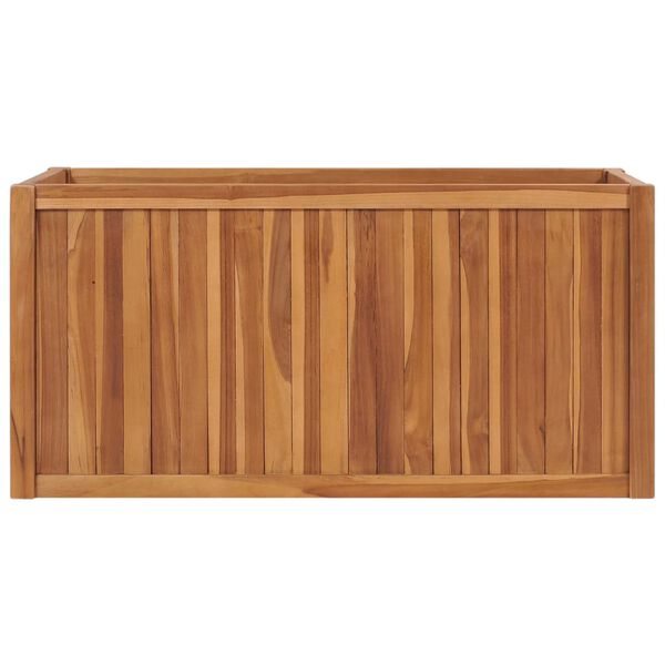 vidaXL Hochbeet 100x50x50 cm Massivholz Teak