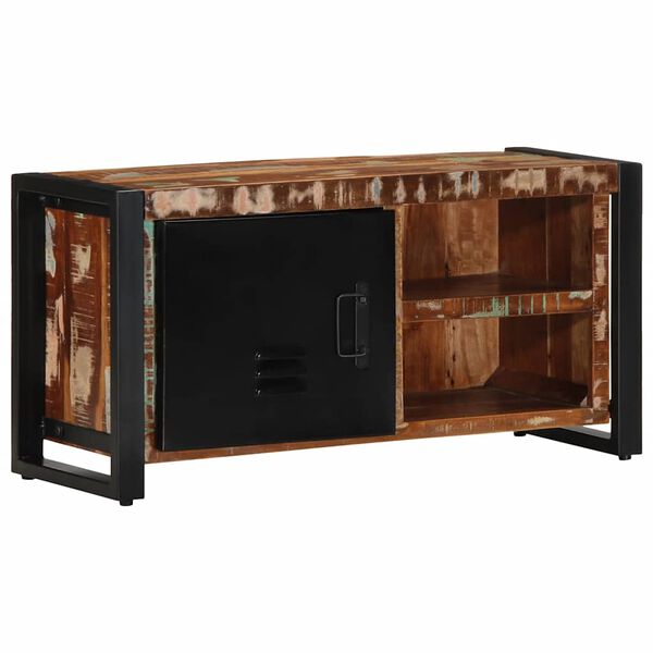 vidaXL TV-Schrank 80x30x40 cm Altholz Massivholz