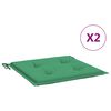 vidaXL Gartenstuhl-Kissen 2 Stk. Gr&uuml;n 50x50x3 cm Oxford-Gewebe