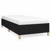vidaXL Bettgestell ohne Matratze Schwarz 90x190 cm Stoff