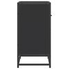 vidaXL Nachttisch Schwarz 60x31x60 cm Holzwerkstoff und Metall
