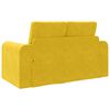 vidaXL Schlafsofa 60cm Gelb Samt