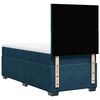 vidaXL Boxspringbett mit Matratze Blau 90x200 cm Samt
