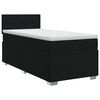 vidaXL Boxspringbett mit Matratze Schwarz 80 x 200 cm Stoff
