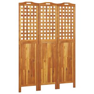 vidaXL 3-tlg. Paravent 121,5x2x180 cm Massivholz Akazie
