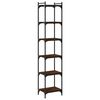 vidaXL B&uuml;cherregal 6 B&ouml;den Braun Eiche-Optik 40x30x188cm Holzwerkstoff