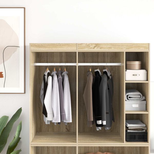 vidaXL Kleiderstange 12 pcs Silber 764 x 15 x 29 mm Aluminiumlegierung